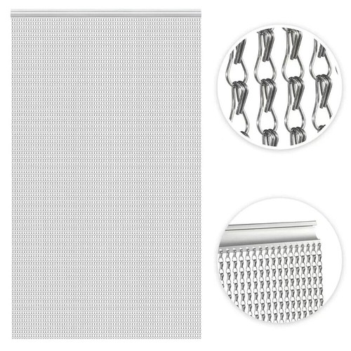 Double chain curtain - double, aluminum