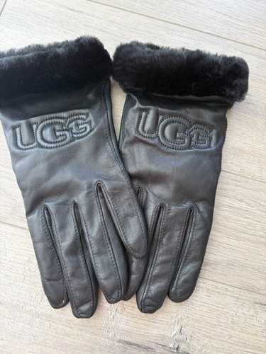 Nwot women ugg black leather - women's,