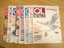8 x Vintage Sinclair QL World magazines 1989