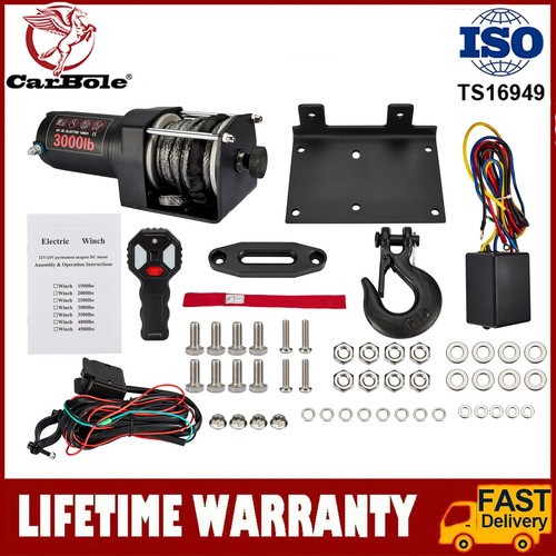 Electric winch 12v 3000lb - electric,