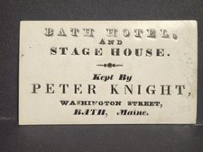 1860s Bath Hotel & Stage House