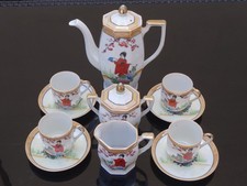 Vintage Klimax Hand Painted Japanese Geisha Tea Set 13 Piece, PLEASE READ