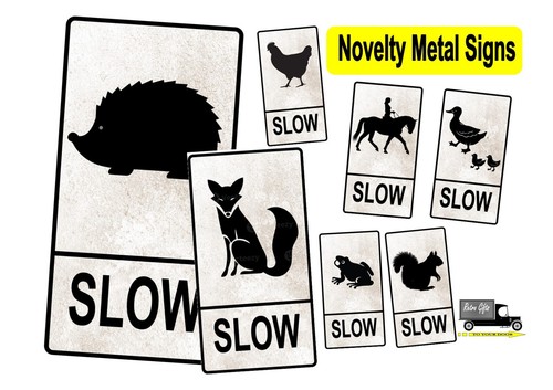 Novelty metal signs - novelty, garden