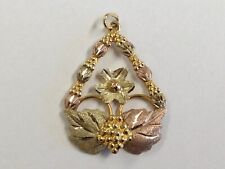 Vintage 10k Landstrom Black Hills Gold Pendant 1987 2.5g