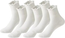 6 Pairs Ruffle Socks Woman