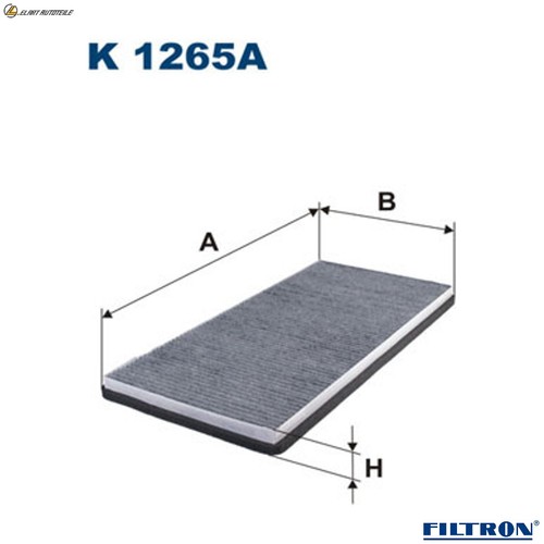 Filter interior air - air, 1265a