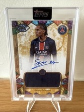 Senny Mayulu /10 Gold Rookie Exhibition On Card Auto Relic Card PSG Exhibition