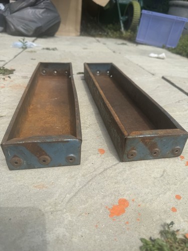 Vintage galvanised trough - vintage,