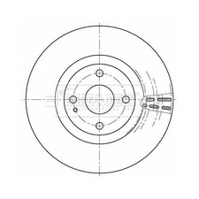 BORG & BECK Brake Disc BBD5508