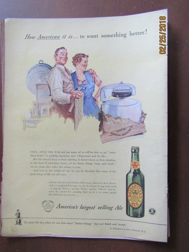 Vtg 1943 original magazine - vtg, ad