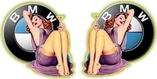 BMW PINUP DECALS RACING