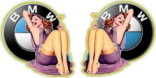 Bmw pinup decals - pinup,