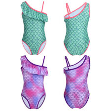 Kids Girls Mermaid One Piece Bikini Swimwear Swimsuits Swimming Bathers Costumes