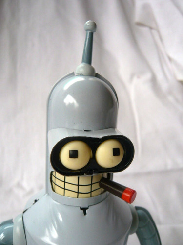 2000 futurama bender - bender, tinplate