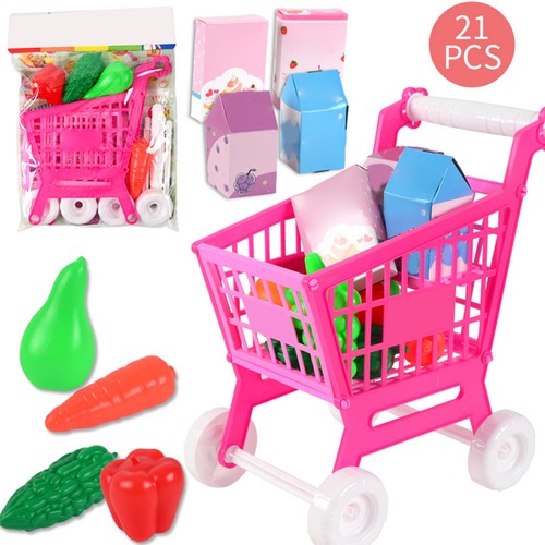 21pcs kids shopping cart - kids,