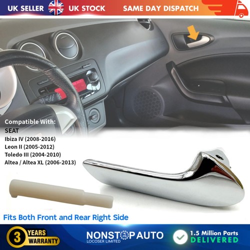 Chrome inner interior door - chrome,