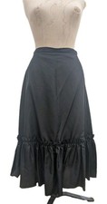 Vintage Black Goth Skirt 8 10 Victorian Maxi Small Paris Jane Madine