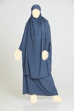 2 Piece Jilbab with Skirt and