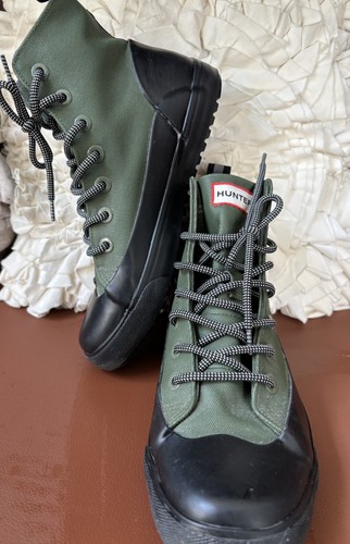 Hunter green canvas high top - high,