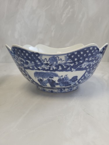 Vintage chinese blue white - vintage,