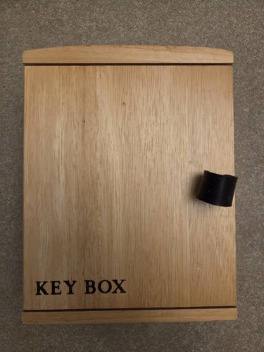 Wooden key box - key,