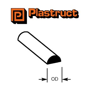 Plastruct 90879 half - plastruct, (mrh-30p)