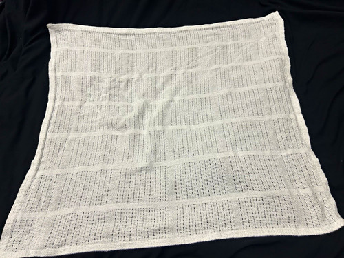 Cellular white baby - white, blanket