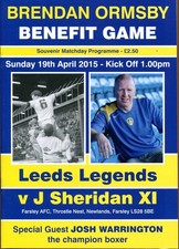 Leeds Legends v John Sheridan 19/04/15 Ormsby Benefit