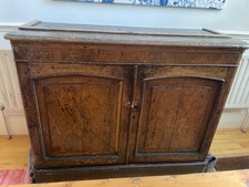 vintage school cupboard/ bookcase base. Rich colour. 46x123x96cm