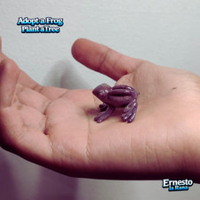 Chocolate frog handmade glass - frog,