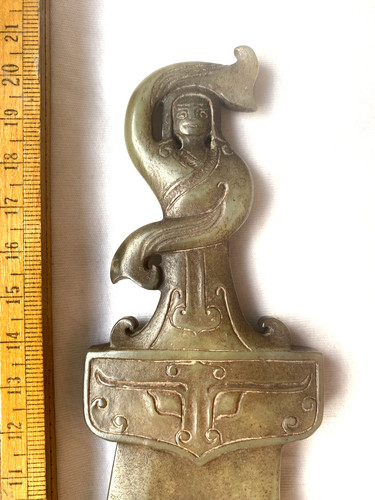Late dynasty small jade sword - late,