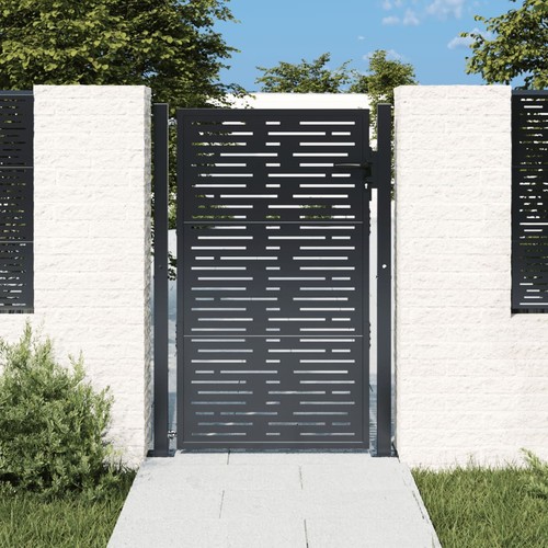 Garden gate anthracite steel - gate,