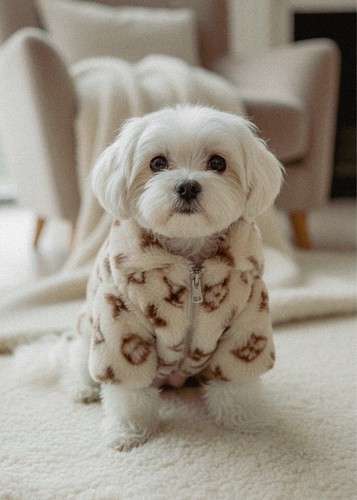 Luxury fluffy dog coat - luxury,