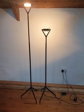 Vintage 1980s Floor Lamp light Luceplan 015 Meda Rizzato Italy Telescopic to 2m