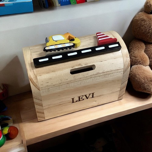 Personalised wooden digger - wooden,