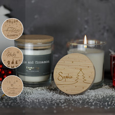 Personalised Christmas Candle
