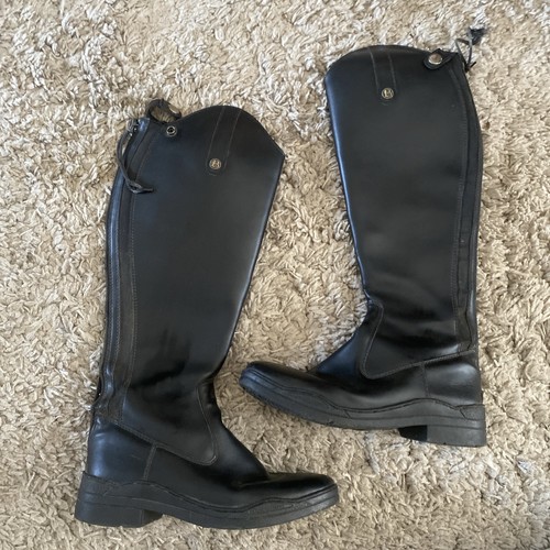 Brogini black long leather - long,