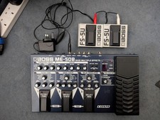 Boss ME-50B Bass Guitar Pedal Board Multi Fx And 2 Boss fS-5u Footswitches
