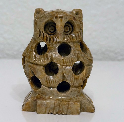 Vintage hand carved soapstone - vintage,