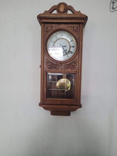 Vintage wall mounted oak - wall,