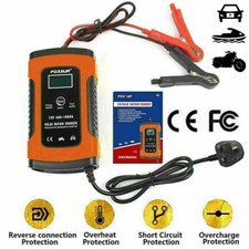 Automatic Intelligent 12V Motorcycle Motorbike Battery Charger Smart Trickle