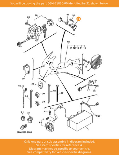 Yamaha switch assy - switch,