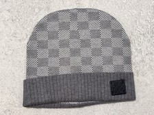 LV Beanie Men's Grey