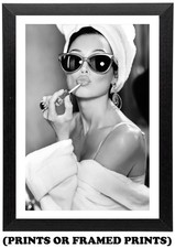 Audrey Hepburn B&W Lipstick