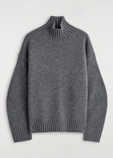 COS 100% cashmere funnel neck