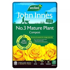 Westland John Innes No3 Mature Plant Compost Peat Free 28L + Topline Card