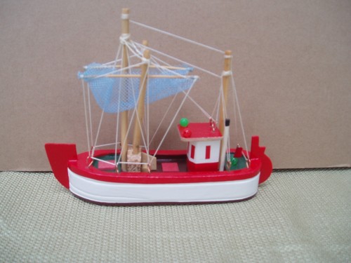 Wooden trawler boat - wooden,