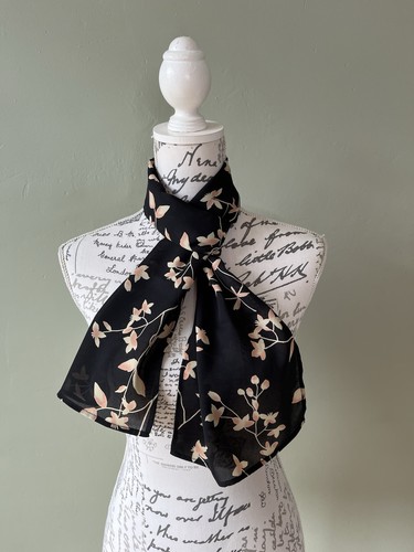Viyella silky scarf black - silky,