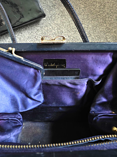Mid century navy blue waldybag - century,