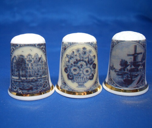 Birchcroft china thimbles - china, --